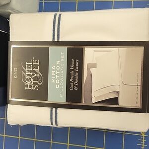 King Hotel Style Pima 300 ct Cotton Pillow Case Set of 2 in Pack